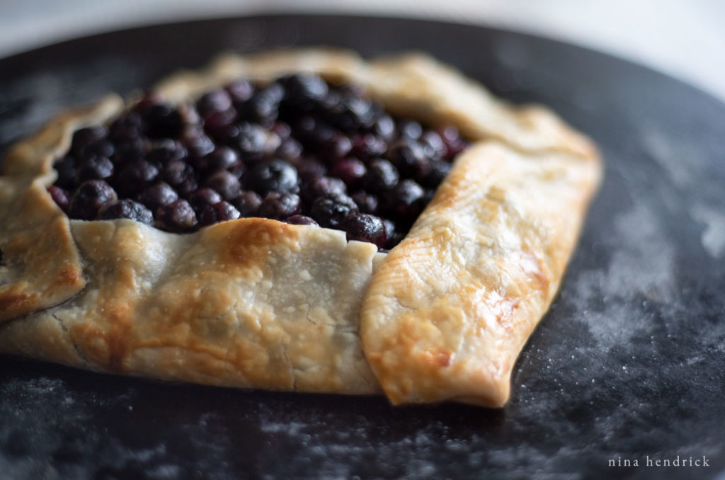 rustic blueberry crostata or galette recipe