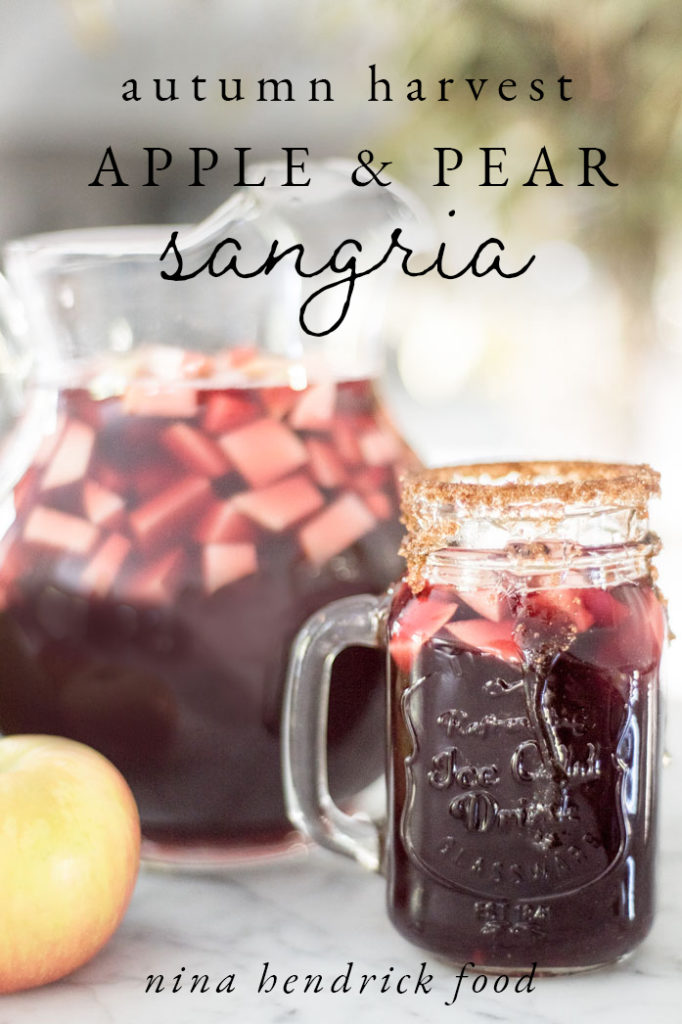 Autumn Harvest Apple and Pear Sangria