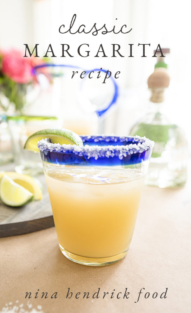 Classic margarita made with fresh-squeezed sour mix