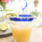 Classic Margarita with salted rim and lime garnish