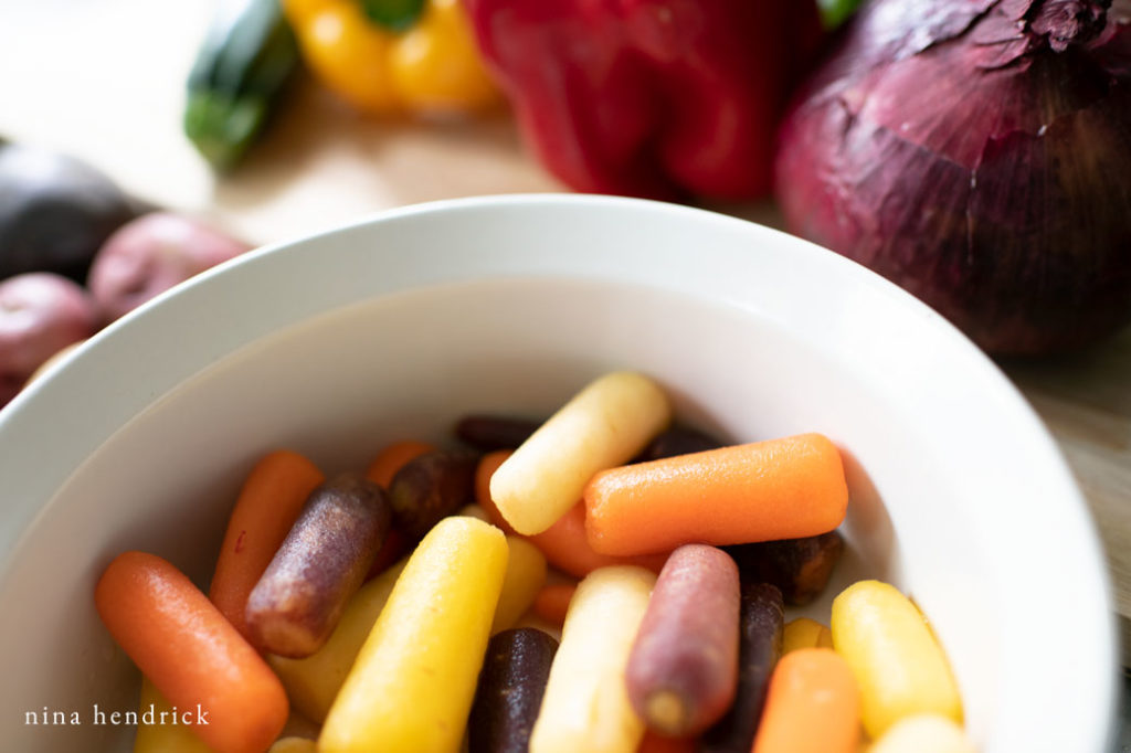 multicolored carrots